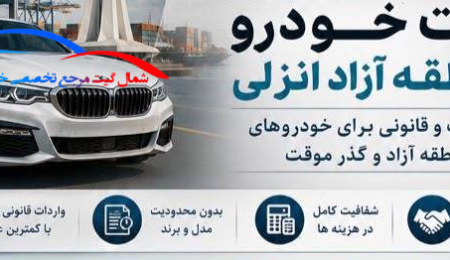 عوارض واردات خودرو در منطقه آزاد انزلی